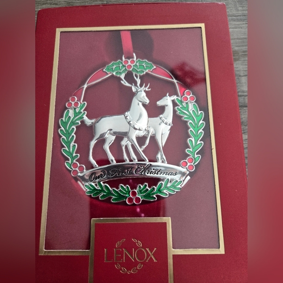 Lenox Our 1st Christmas Deer Ornament 3.5 inches, NWT - Picture 5 of 5